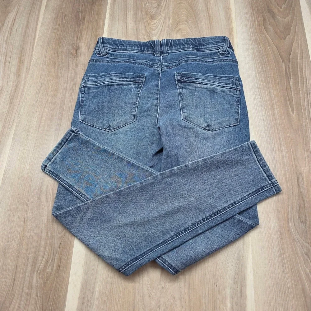 Democracy Absolution Skinny Jeans Distressed Stretch Denim Size 4 Blue Womens - Picture 3 of 10